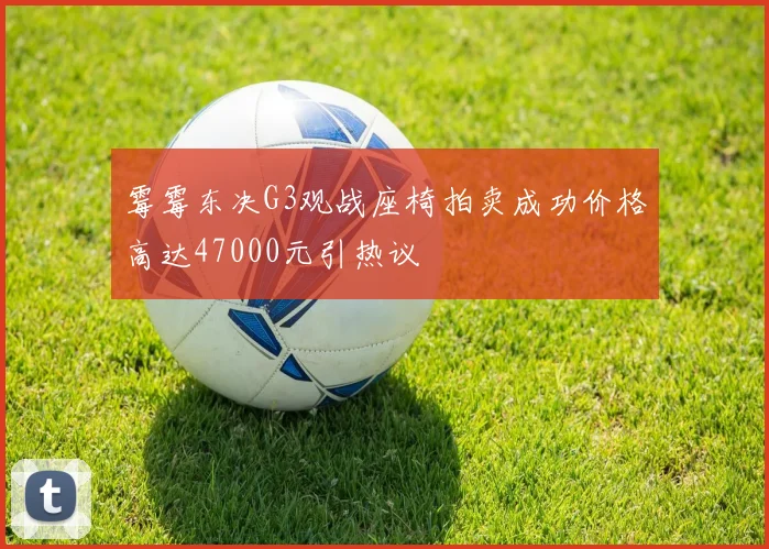 霉霉东决G3观战座椅拍卖成功价格高达47000元引热议